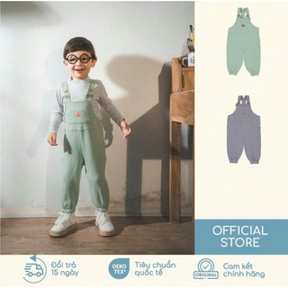 [BU Baby] (6M-5Y) Quần yếm dài Túi ốp Friend Terry Bubaby Cotton - BCT4162BT BCT416201  | Quần áo BU chính hãng