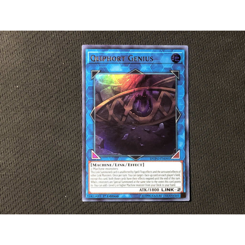Ultra Rare Lá bài thẻ bài Yugioh Qliphort Genius - Tặng bọc bài nhựa link