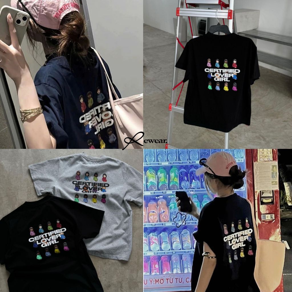 Áo Thun Lover Girl Boy Icon Hot Hit Cute Chất vải Cotton 2c 270gsm Cao Cấp Form Rộng