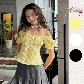 NAVIE - Áo trễ vai phối bèo JULY thời trang nữ