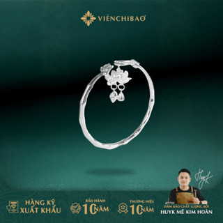  Kiềng tay Lắc Tay Bạc Nữ Liên Hoa Vòng Tay Bạc Ta Chất Liệu Bạc S999 Cao Cấp - K400011 