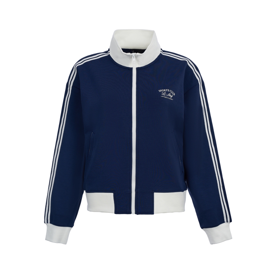 Áo Khoác Nỉ Không Mũ Thể Thao Nữ Li-Ning 𝐒𝐏𝐎𝐑𝐓𝐒 𝐂𝐋𝐔𝐁 AWDV930-1V