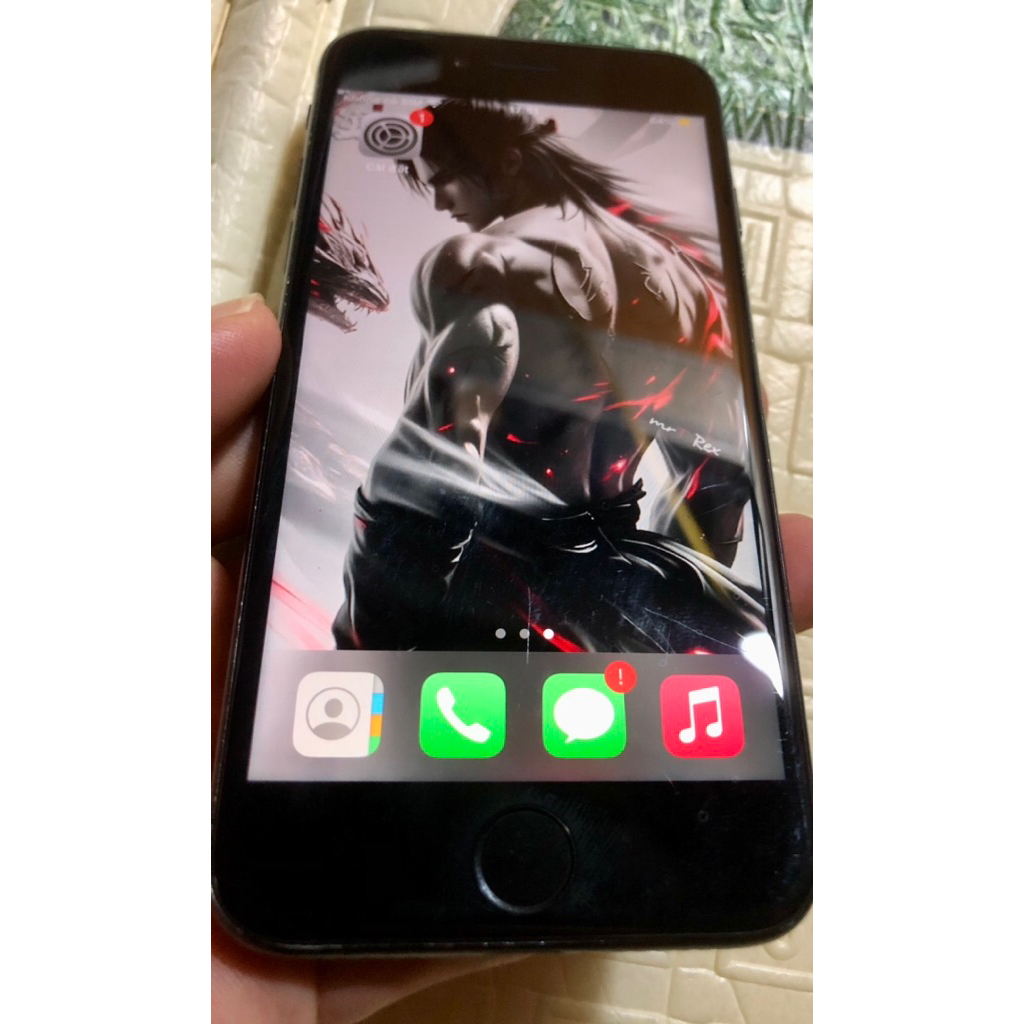 7G / 128gb thay bin mới, không lcIoud, máy sạch sẽ, FuII vân tay, FuII chức năng, lướt mạng cày gêm 