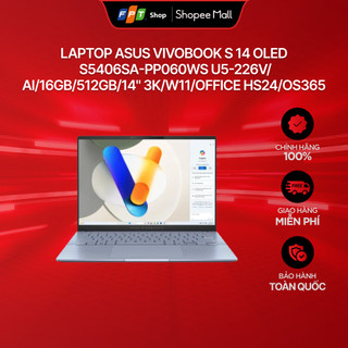  Laptop Asus Vivobook S 14 OLED S5406SA-PP060WS U5-226V AI 16GB 512GB 14" 3K W11 Office HS24 OS365 