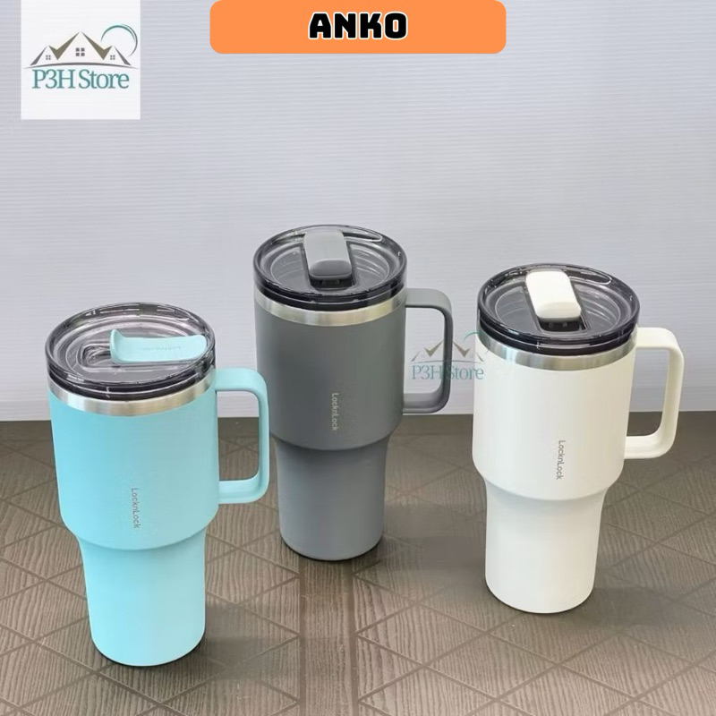 Bình Giữ Nhiệt Locknlock Metro King Tumbler 820ml 3 màu (Màu Xanh, Màu Xám, Màu Ngà) - LHC4326