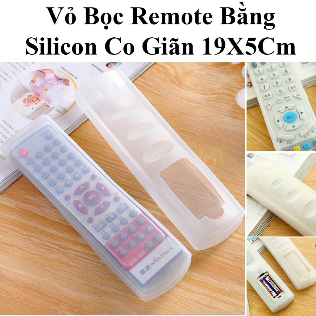 Vỏ Bọc Remote Bằng Silicon Co Giãn 19X5Cm Siêu Tiện