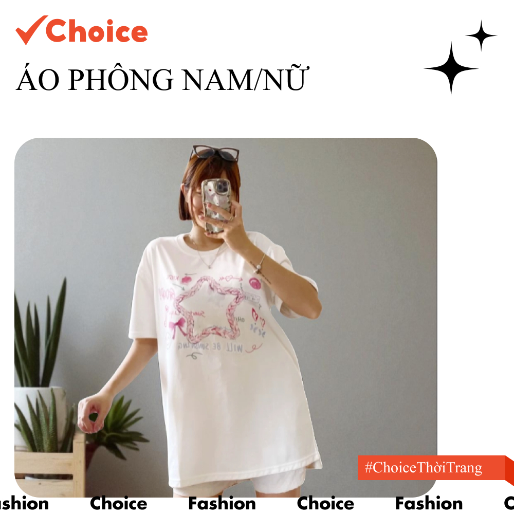 [Choice] Áo Phông Nam, Nữ Tay Lỡ In Chữ NH23 Form Rộng, Dáng Teen Cổ Tròn
