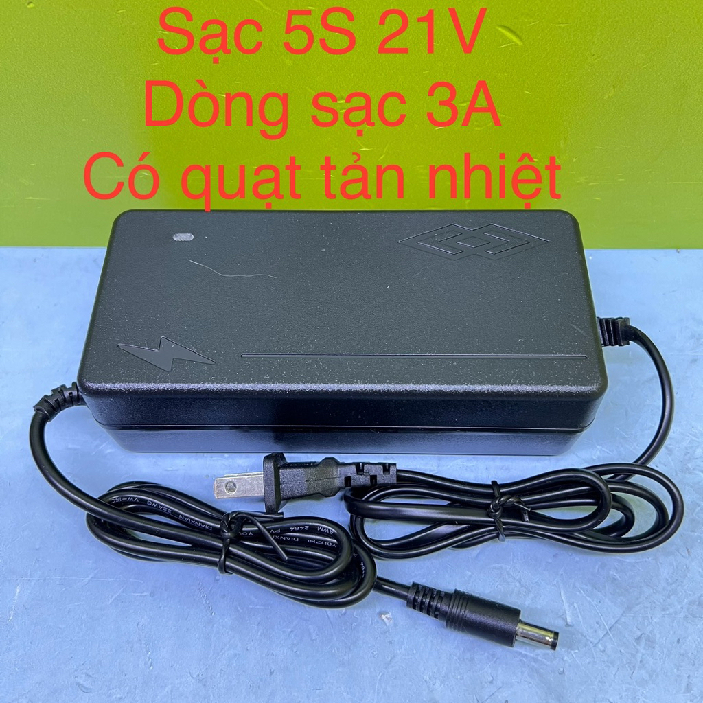 Sạc 5S 3A 21V có quạt