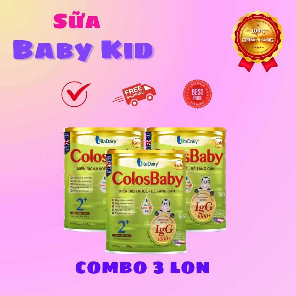 COMBO 3lon ColosBaby Gold 2+ lon 800gr [Date 2027]