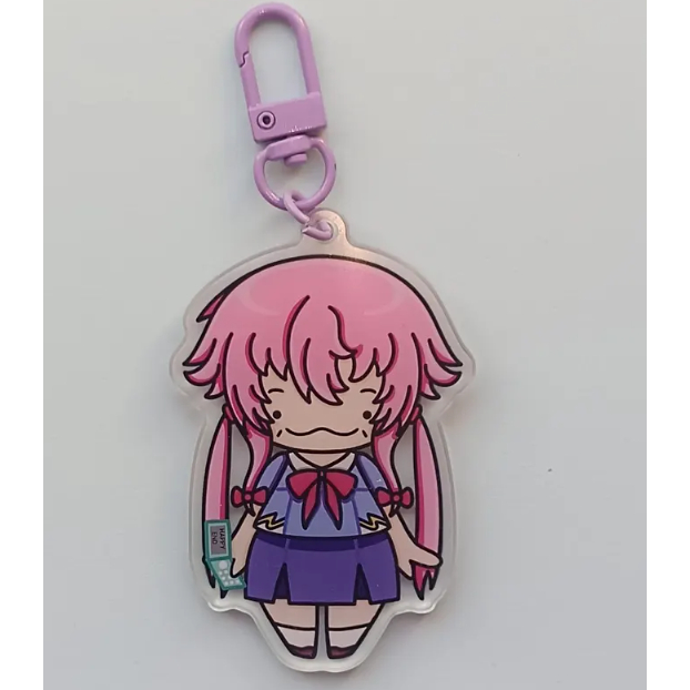 mirai nikki yuno gasai keychain