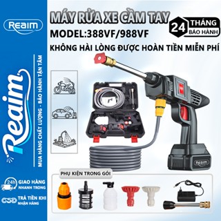máy rửa xe pin tay cầm tay Súng phun Không Dây Chính Hãng Đa Năng Áp Lực Nước Mạnh