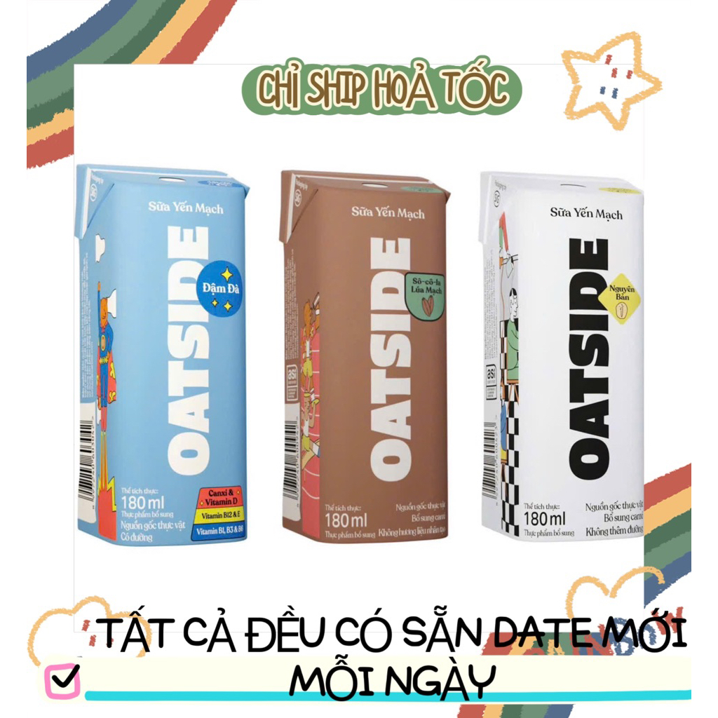 [MỚI] LỐC - Sữa yến mạch Oatside 180ML