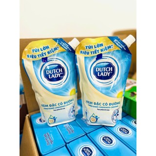 combo 2 túi kem/sữa đặc Dutch lady nắp vặn tiện lợi 545g