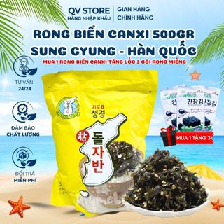 Rong biển Canxi Sung Gyung Hàn Quốc Rong biển ăn liền trộn cơm, cuốn sushi, trộn salad - 500gr