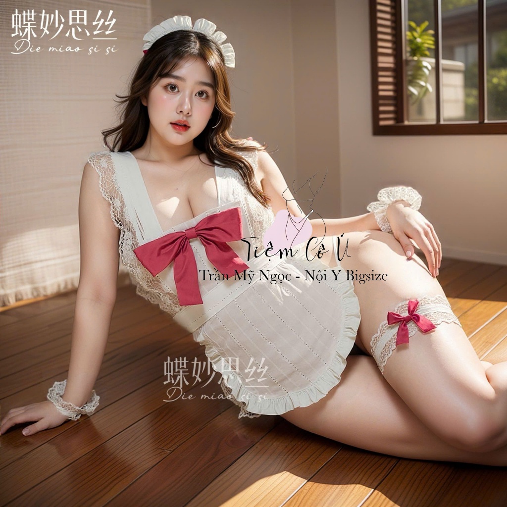 (có Bigsize 70kg) Cosplay Nàng Hầu Quyến Rũ Bigsize