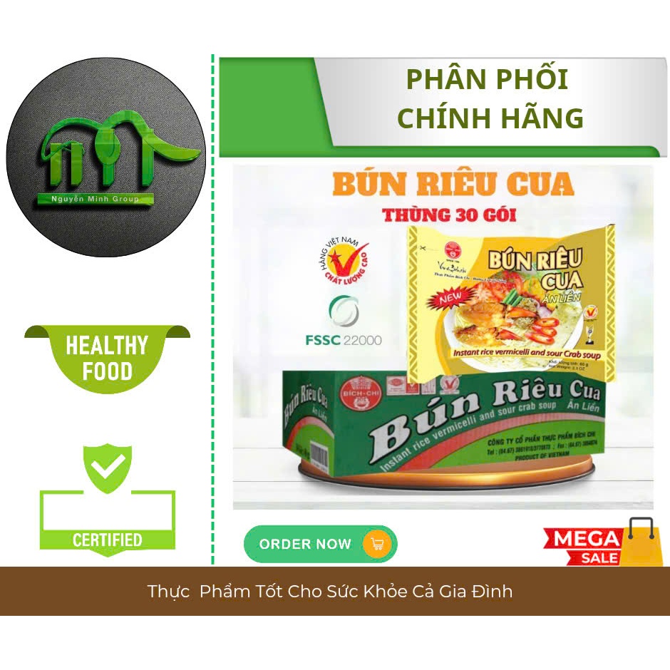 Bún Riêu Cua Bích Chi Gói 60g