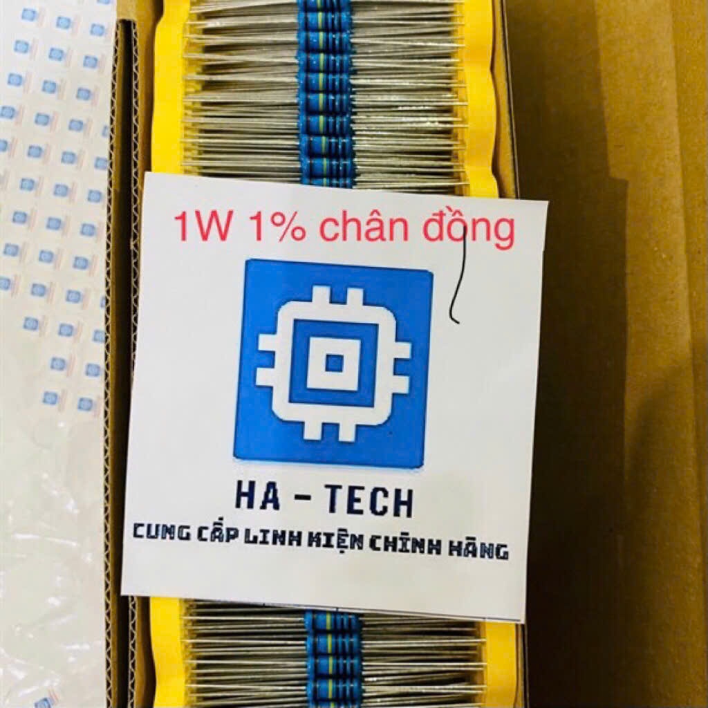 Điện trở cắm 2K7 1W 1% chân đồng loại tốt dây 50 chiếc