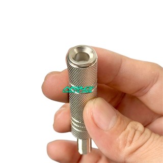 Jack 6 ly Cái (6.5mm) đuôi lò xo giá rẻ, dùng hàn dây tín hiệu âm thanh 6 ly nối dài (TRS 1/4 inch female). J-6