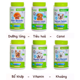  Hộp SPIRIT bổ sung CANXI Khoáng VITAMIN TỔNG HỢP DƯỠNG LÔNG DÀNH CHO CHÓ MÈO 