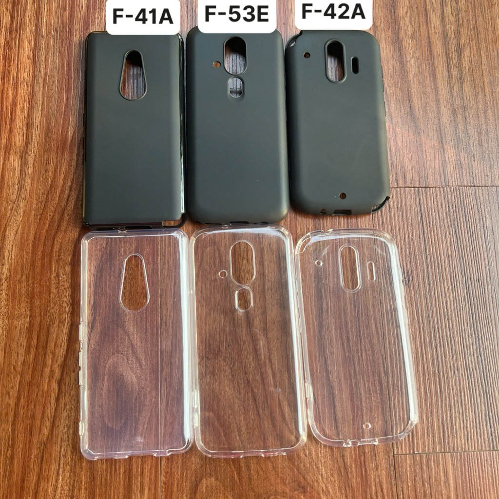 Ốp lưng dành cho Fujitsu Arrows Be4 F41A/ Arrow Rakuraku/ F53E/ F01L/F42A trong suốt và dẻo đen chốn