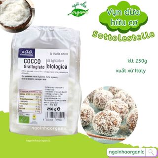 Vụn Dừa Hữu Cơ Organic Desiccated Coconut - khô mịn, làm topping, phủ bánh kẹo