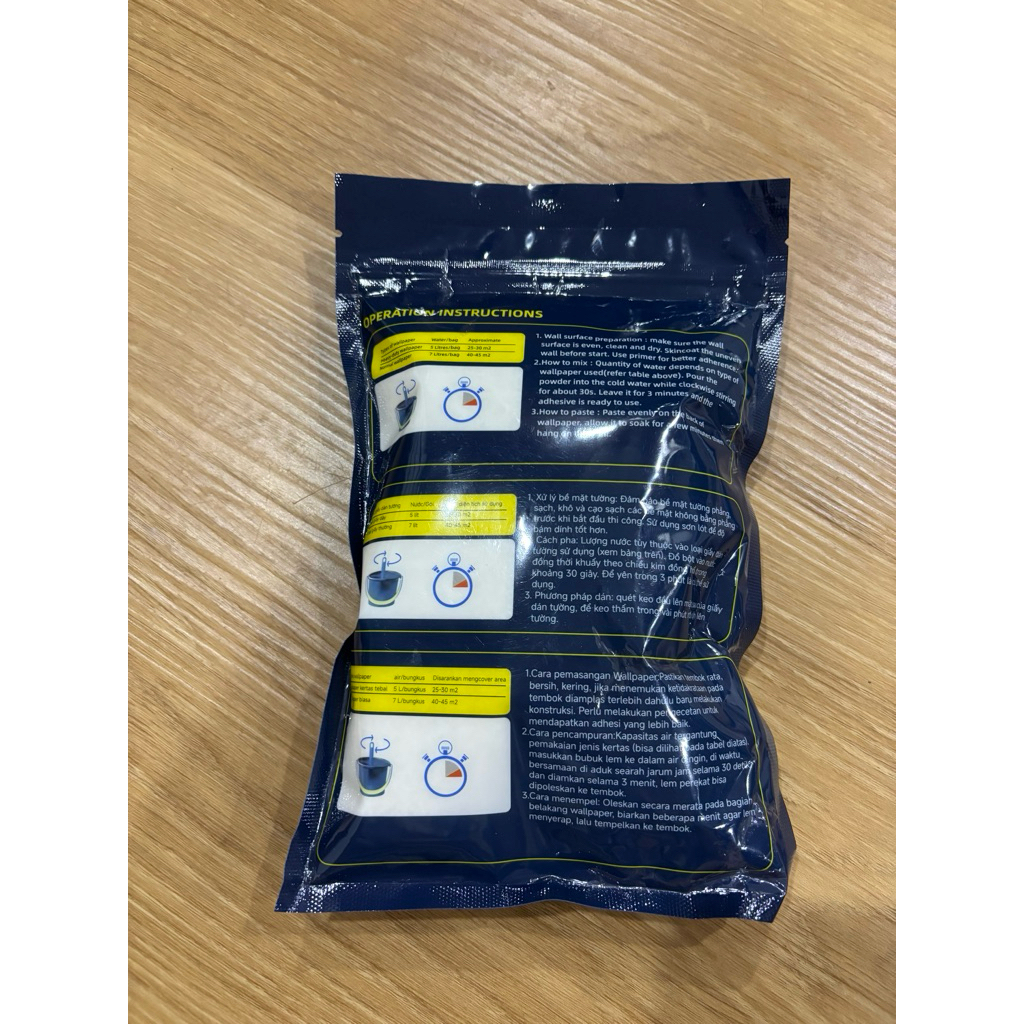 Keo bột dùng cho dán tường. Keo bột dán tường 180g