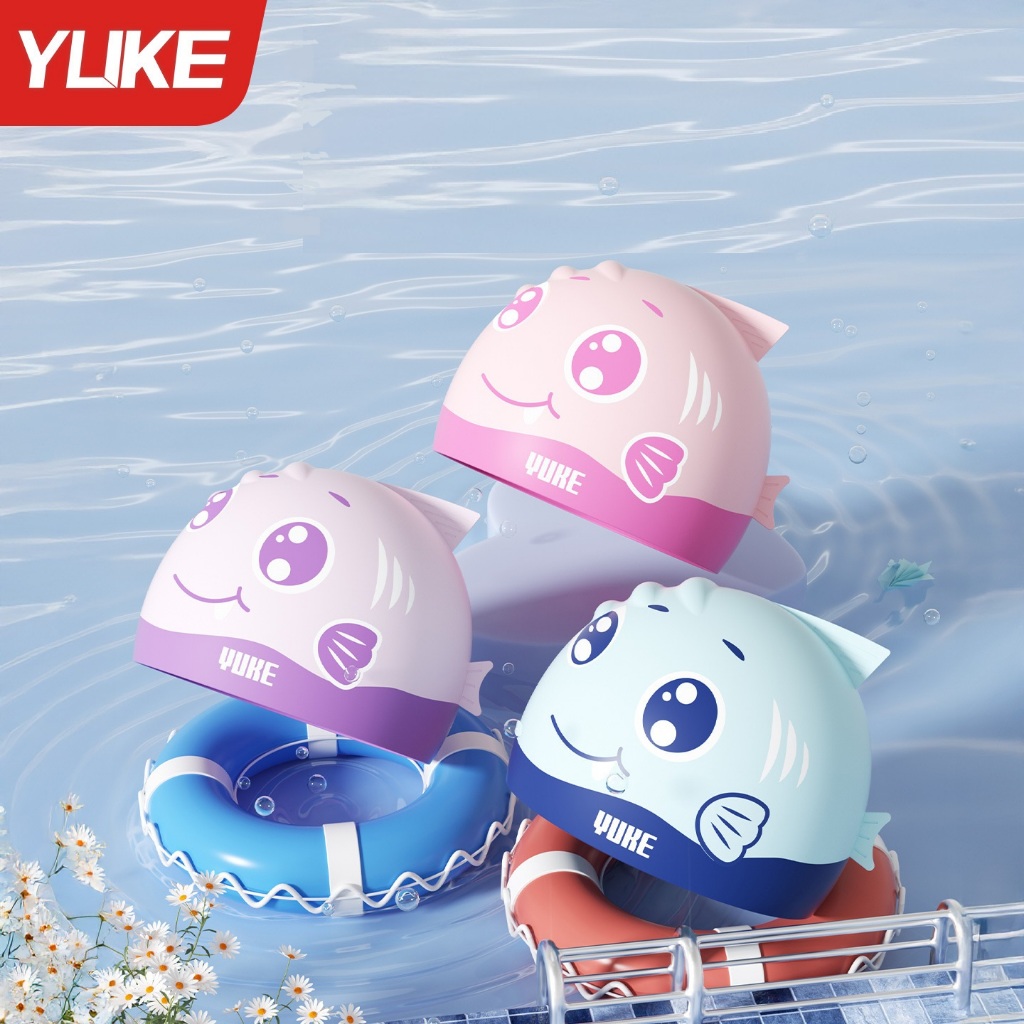 Mũ Bơi Trẻ Em Silicon Chống Thấm Nước - Nón Bơi Cho Trẻ Em, Bé Trai, Bé Gái