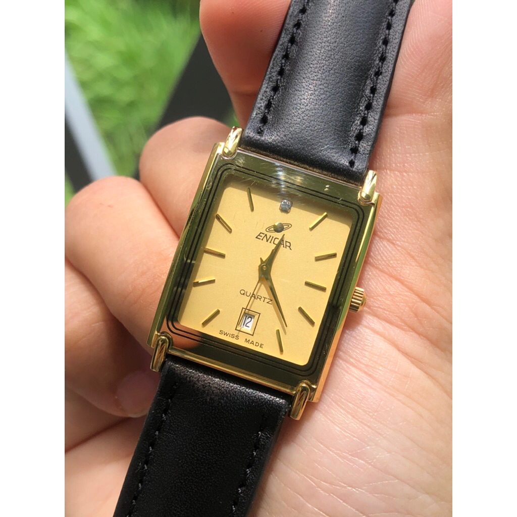 (đọc kỹ mô tả) ĐỒNG HỒ NAM ENICAR THUỴ HÀNG 2hand