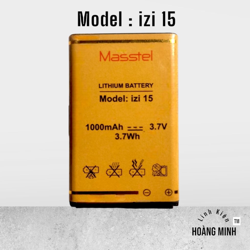 Pin Masstel izi 15 4G - izi 15 - 1000mAh Đã Qua Sử Dụng [1617]