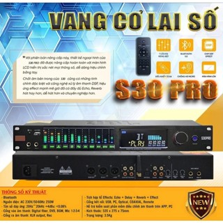  Vang cơ lai số  S30PRO - 5 CẤP ĐỘ CHỐNG HÚ  CHIP ÂM THANH SỐ  BH12 THÁNG 