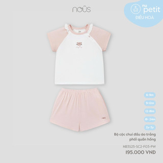  Bộ quần áo trẻ em Nous cài thẳng cộc petit đủ màu đủ size Nous Bình Dương 