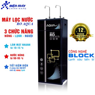 Máy Lọc Nước AQUA đa chức năng NÓNG LẠNH NGUỘI 2 vòi 9 cấp lọc Chính Hãng Bảo Hành 12 tháng