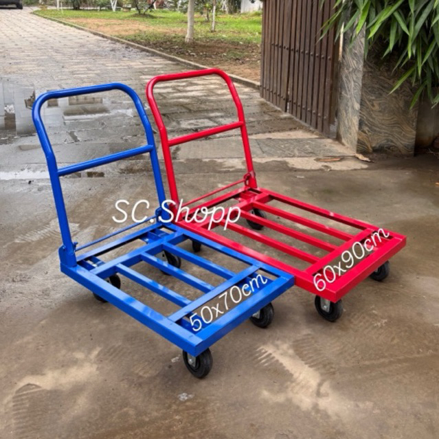 Xe đẩy hàng gấp gọn tải trọng 300kg.Xe đẩy hàng hoá kích thước 50x70cm và 60x90cm