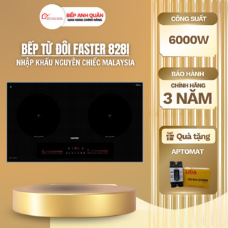 Bếp từ Faster FS 828I | Công nghệ Đức siêu tiết kiệm điện | Sôi liu riu ở nhiệt độ thấp Bảo hành chính hãng 3 năm