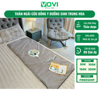  Thảm Ngải Cứu Đông Y Dưỡng Sinh Trung Hoa VOVI Đệm Sưởi Ấm Giảm Đau Mỏi Vai Gáy Đau Nhức Xương Khớp 