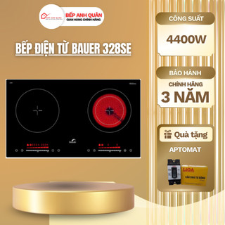 Bếp điện từ BAUER BE 328SE | Công nghệ Inverter tiết kiệm điện | Không kén nồi | Bảo hành chính hãng 3 năm