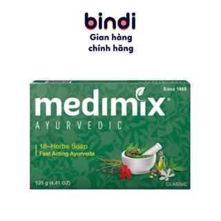 [Nhập mã COSBIN30 giảm đến 20K đơn 150K] Xà Phòng Medimix 18 Loại Thảo Dược Ayurveda giúp da sáng mịn 125g