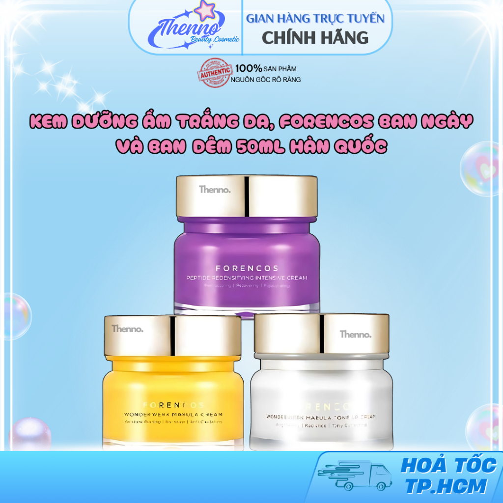 Kem Dưỡng Trắng Da Ngày Đêm Forencos 50ml Hàn Quốc