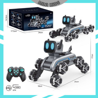 Chó điều khiển từ xa, Đồ Chơi Robot Chó Thông Minh, 8 Bánh Xe Linh Hoạt Có Thể Di Chuyển Trên Nhiều Địa Hình