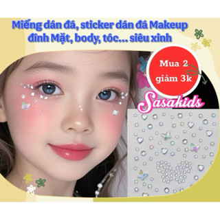   Sẵn  Miếng Dán Đá Sticker Dán Makeup Đính Mặt Tóc Body Nail Xinh Xắn Phụ Kiện Makeup D01 