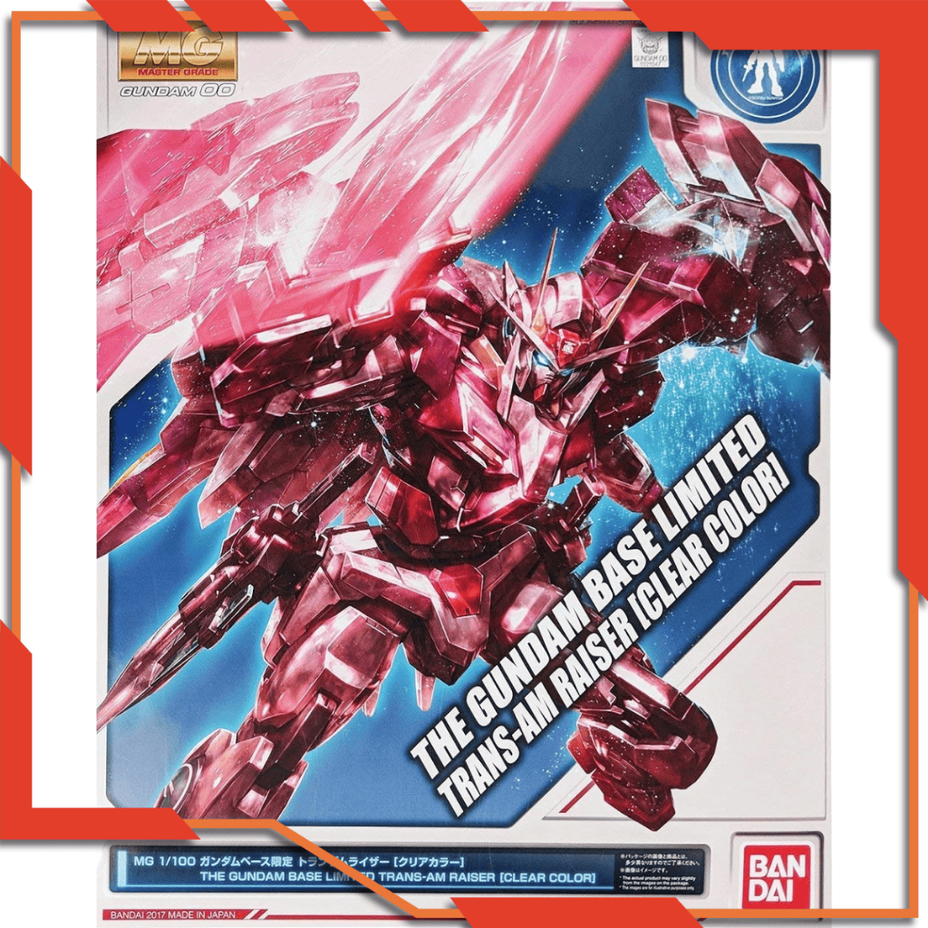 [HÀNG SẴN] Mô hình lắp ráp MG The Gundam Base Limited Trans-am Raiser [Clear Color] tỉ lệ 1/100 - Ch