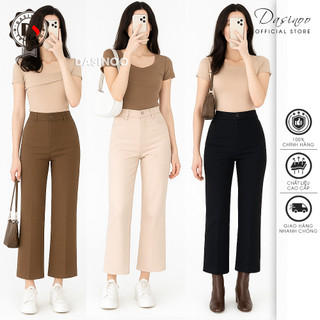 Quần Ống Loe Nữ 1 Cúc Nhiều Màu Cạp Cao Ôm Eo Tôn Dáng Lên From Xinh