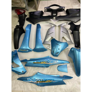  BỘ VỎ NHỰA XE WAVE A 50-100cc XANH NGỌC  TẶNG TEM  