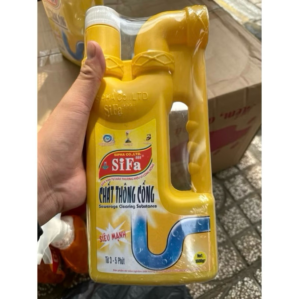 Chất thông cống Sifa 1600g(mẫu mới)