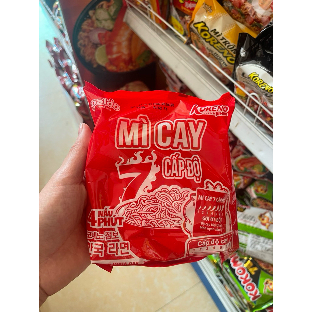 combo 10 gói Mì cay cấp độ 7 Koreno