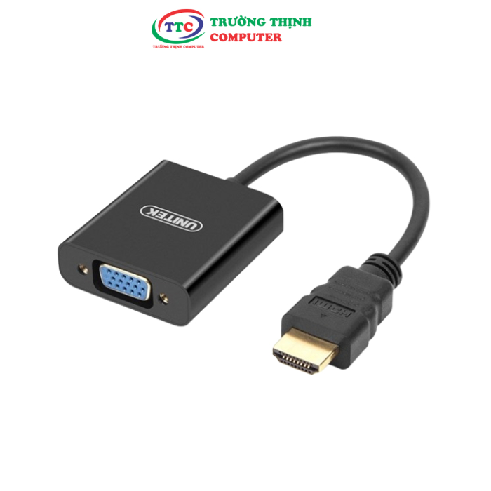 Cáp chuyển Hdmi sang Vga Unitek ( Y 6333), hàng chính hãng fullbox , bảo hàng 18 tháng , 1 đổi 1 nếu lỗi