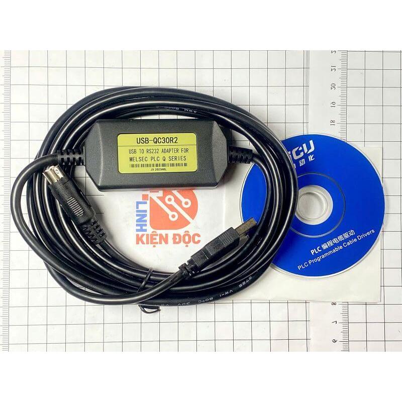 Cáp lập trình PLC Mitsubishi USB-QC30R2