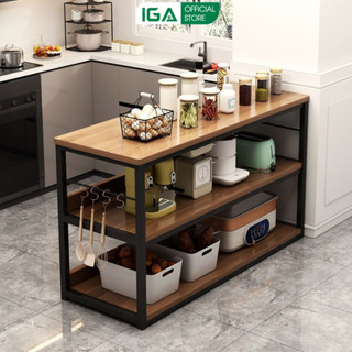  Kệ để lò vi sóng nồi chiên đa năng khung sắt chắc chắn thương hiệu IGA - IM136 