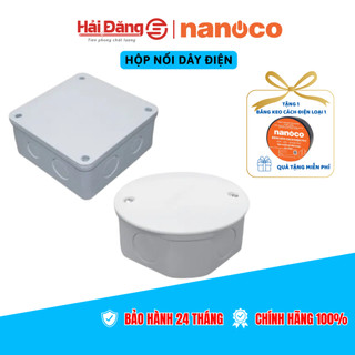  Hộp nối dây điện nhựa PVC Nanoco - Đế âm nối dây điện 