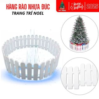  Hàng Rào Trang Trí Cây Thông Noel Giáng Sinh Cây Cảnh Sân Vườn Bằng Nhựa PVC Kích Thước 22X30CM 